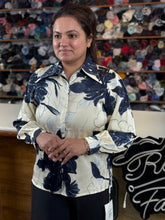 Women’s Floral Printed Korean Shirt – Premium Free Size Top