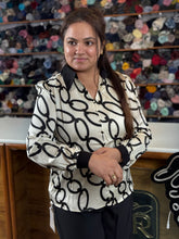 Women’s Chain Print Korean Shirt