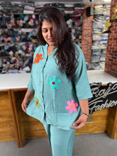 Plus Size Women Floral Co-Ord Set – Soft Cotton Casual Wear