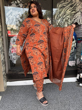 Plus Size Cotton Kurta Set with Dupatta - Raja Fashion๐