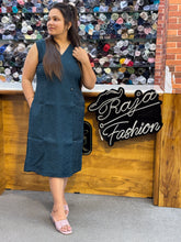 Elegant Solid Sleeveless Midi Dress for Women | Daily & Office Wear