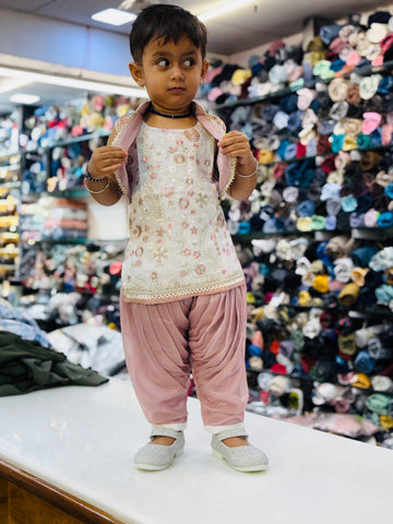 Baby Girl Dhoti Set – Stylish Ethnic Wear for Kids