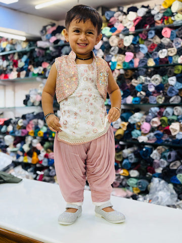 Baby Girl Dhoti Set – Stylish Ethnic Wear for Kids