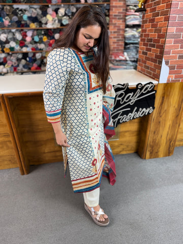 Women’s Printed Cotton Kurta Set – Summer Special 🌿