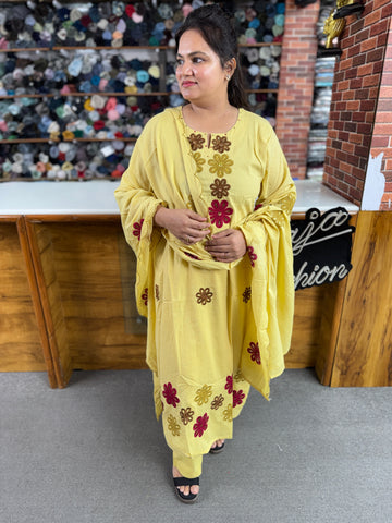 Premium Mul Cotton Embroidered Kurta Set for Women | Elegant Ethnic Wear | Raja Fashion