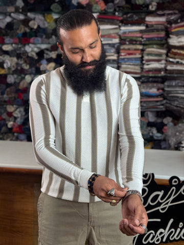 Knitted Full Sleeve T-shirt for Men