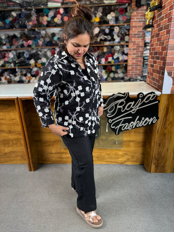 Stylish Floral Co-ord Set for Women | Cotton Embroidery Co-ord Set | Daily Wear & Casual Outfit.