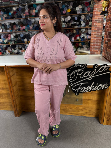 Women’s Cotton Comfort Co-ord Set – Casual & Stylish Daily Wear