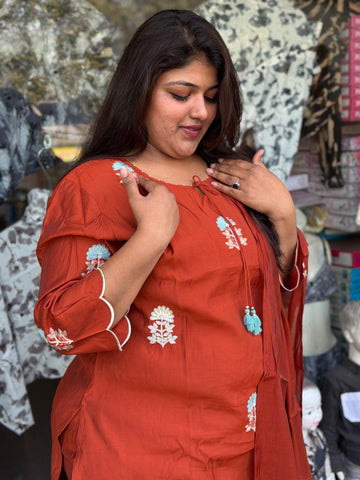 Timeless Embroidered Kurta Pant Set for Women