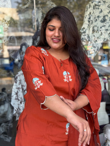 Timeless Embroidered Kurta Pant Set for Women