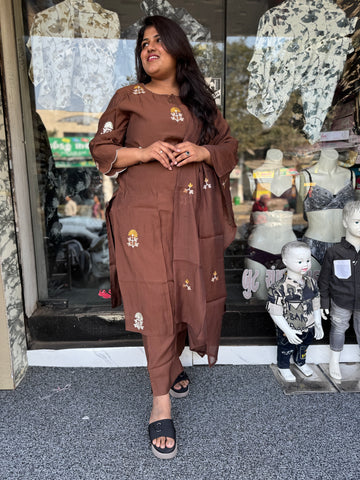 Timeless Embroidered Kurta Pant Set for Women