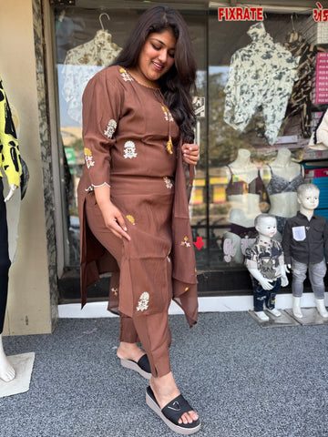 Timeless Embroidered Kurta Pant Set for Women