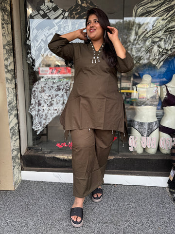 Trendy Plus Size Co-Ord Set for Women 👑