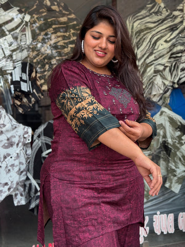 German Rayon Kurta Co-Ord Set – Plus Size