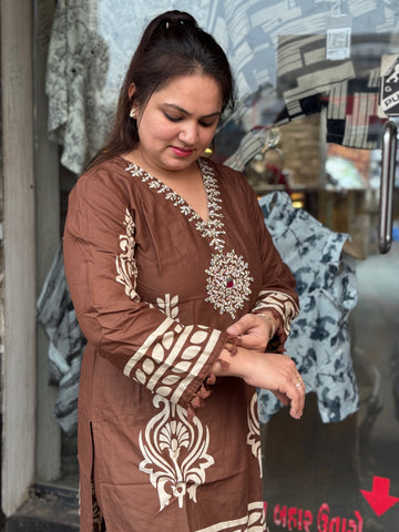 Heritage Bloom German Rayon Co-Ord for Women👑