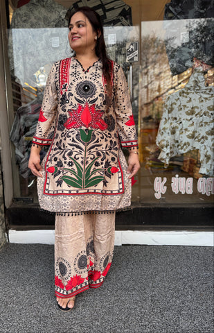 Royal Lotus Heritage Co-Ord Set for Women