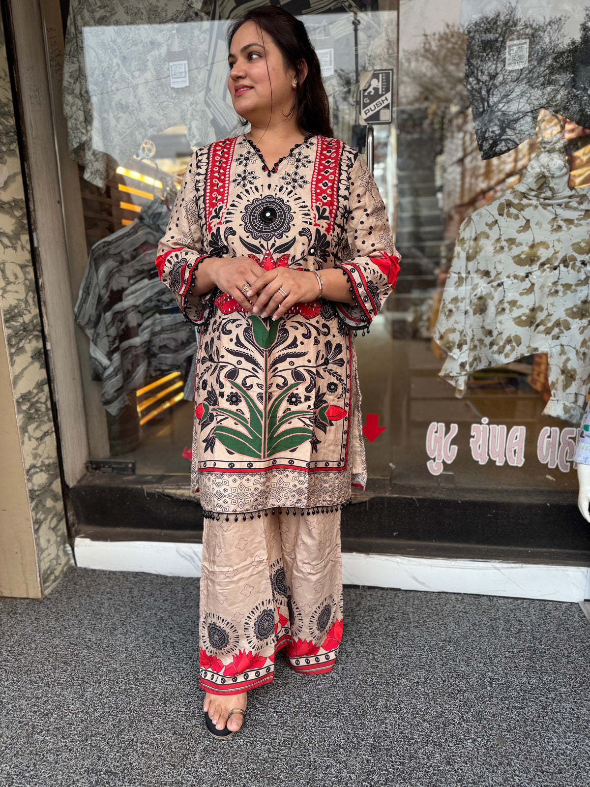 Royal Lotus Heritage Co-Ord Set for Women
