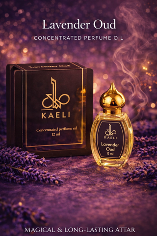 Lavender Oud Premium Attar Oil – Long Lasting Floral Oud Perfume (12ml)