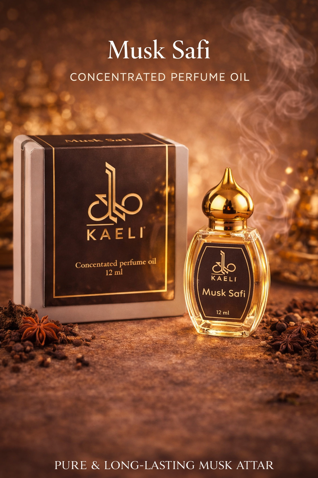 Musk Safi Premium Attar Oil – Long Lasting Pure White Musk Perfume (12ml)